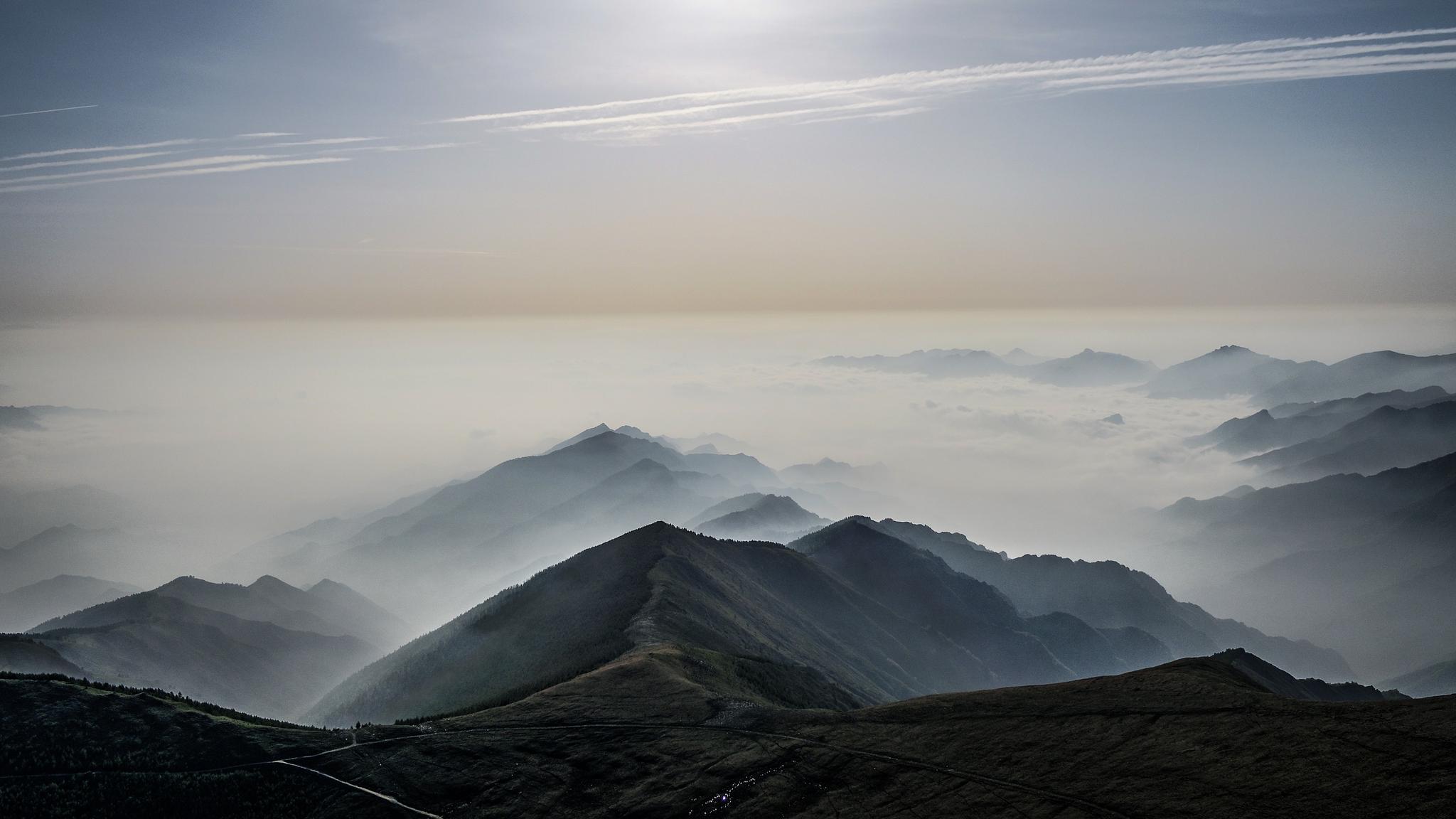 忻州:上帝视角欣赏五台山美景 还有护眼壁纸赠送哦