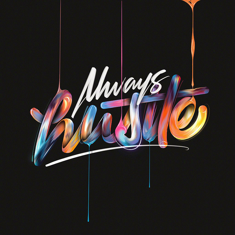 本篇给大家分享一个如何巧用设计制作一个潮流酷炫的油漆字效果