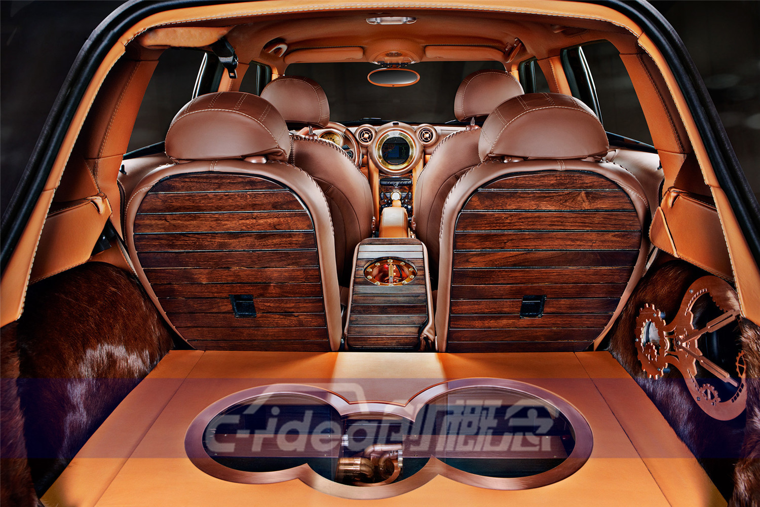 宝马mini改装欧式贵族内饰,演绎不一样的西欧风情!