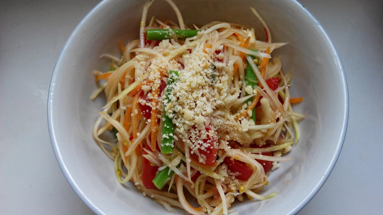 泰式青木瓜沙拉,做法简单,营养美味,全家人都爱吃!