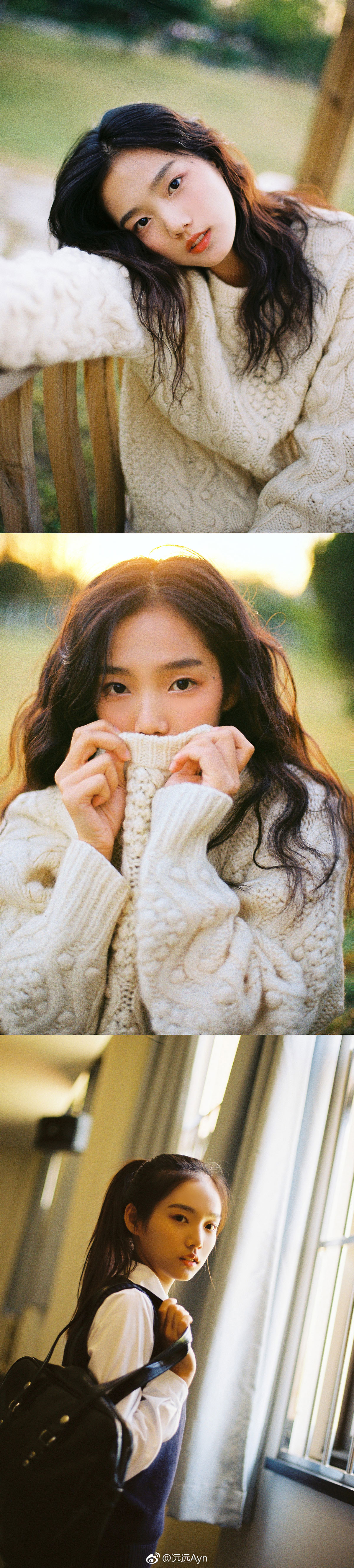 " 出镜:@李程程_cc 摄影:@远远ayn 67"想被秋天卷起,卷进温柔的风里