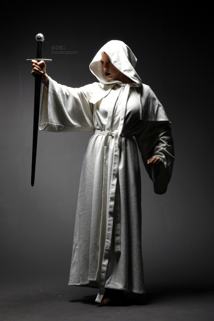 白色巫师魔力褶皱光线阴影参考(by mjranum-stock) 67676767