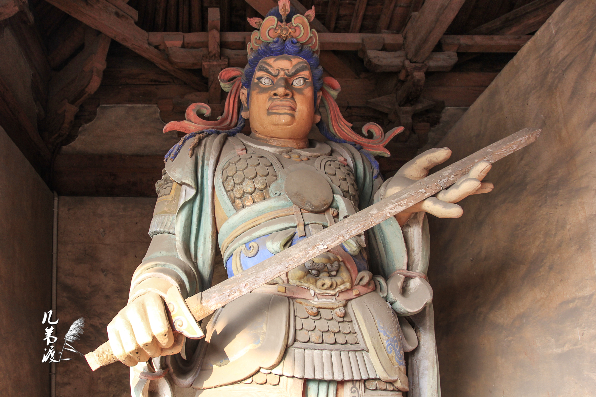 晋祠中的几件雕塑.这叫栩栩如生吧?