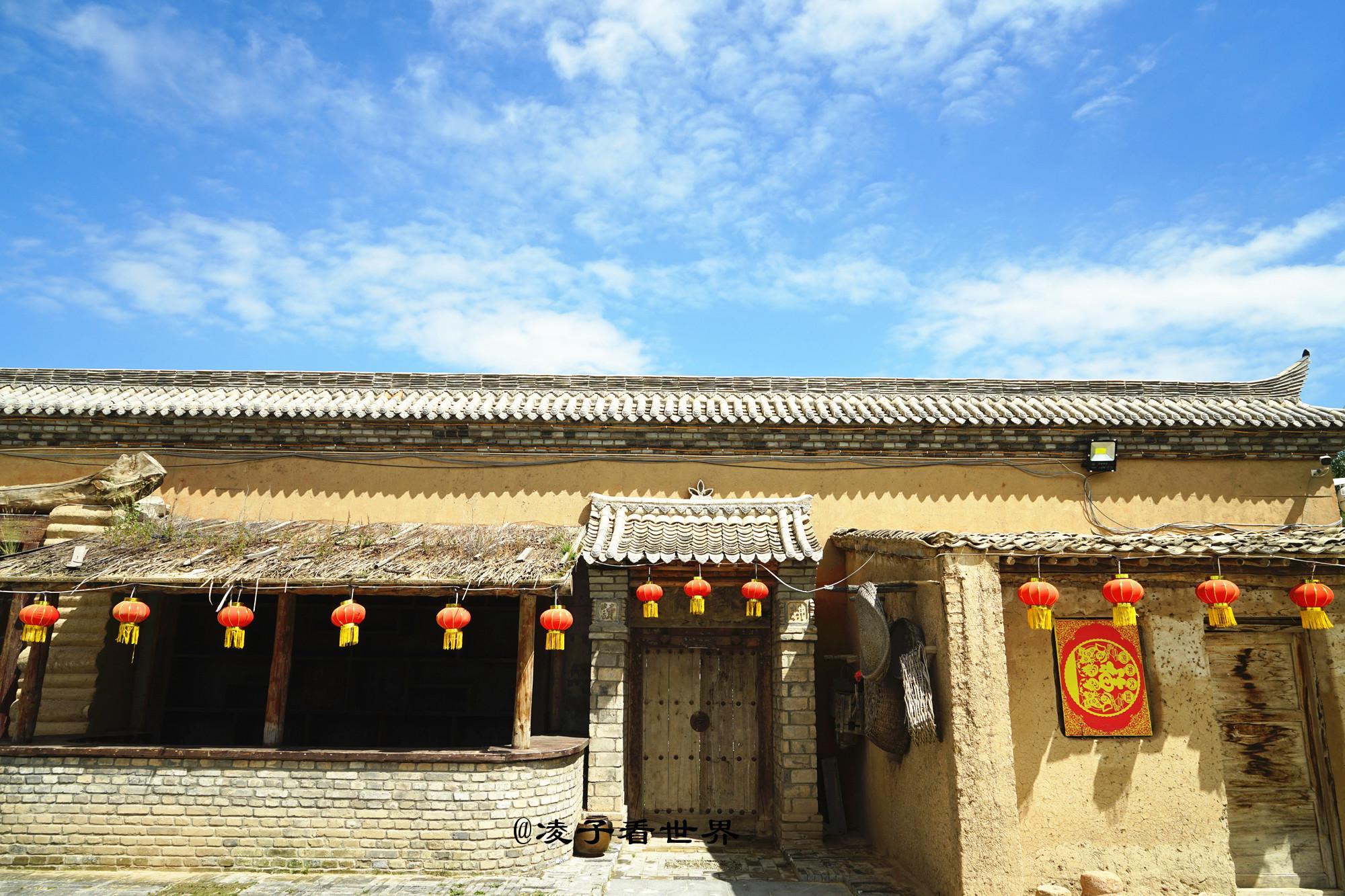 塞上江南美美的老巷子,黄土坡上的红崖村