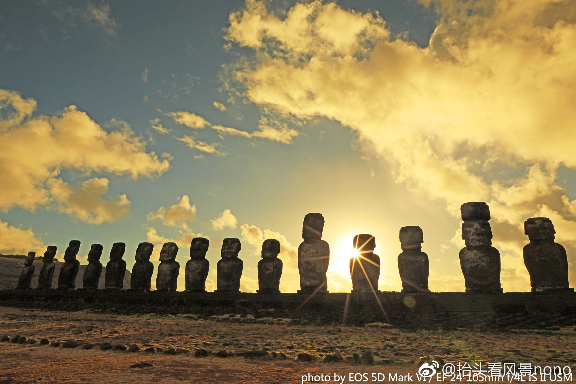 遥远的智利复活节岛从中国过去飞行时间近30个小时