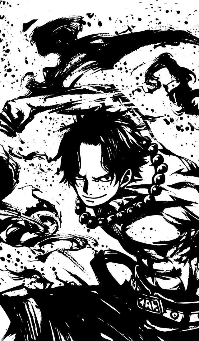 精美壁纸水墨海贼王