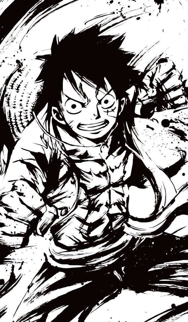 精美壁纸水墨海贼王