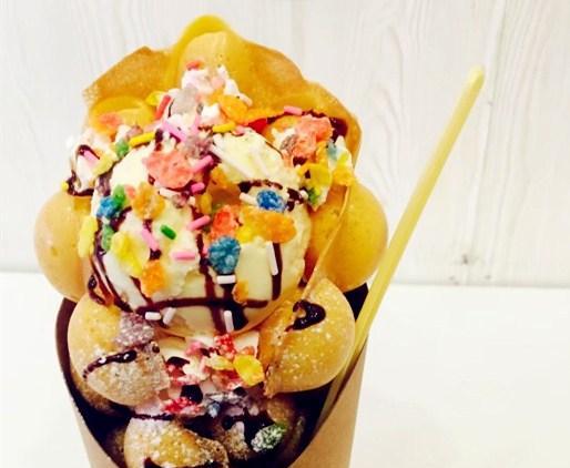 港式蛋仔加上不同的冰淇淋演绎花样人生