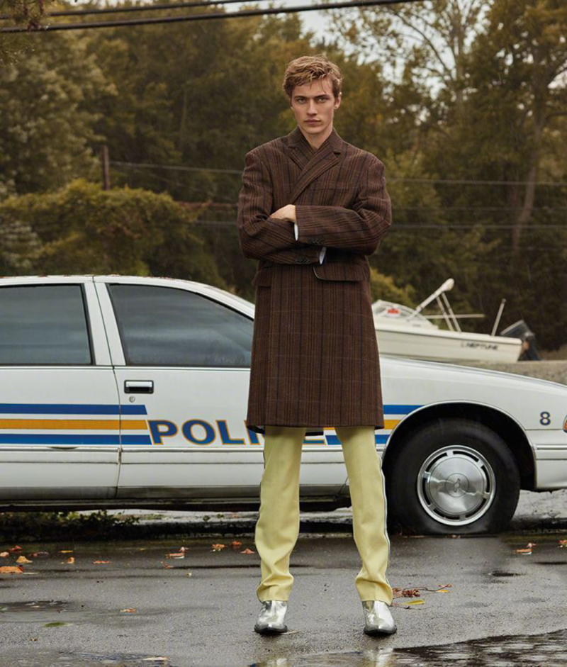 男模lucky blue爆红后登封,把五颜六色的格纹单品穿成教科书