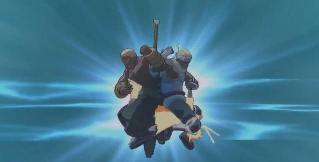 由ab两人同时对一人使用雷犁热刀.