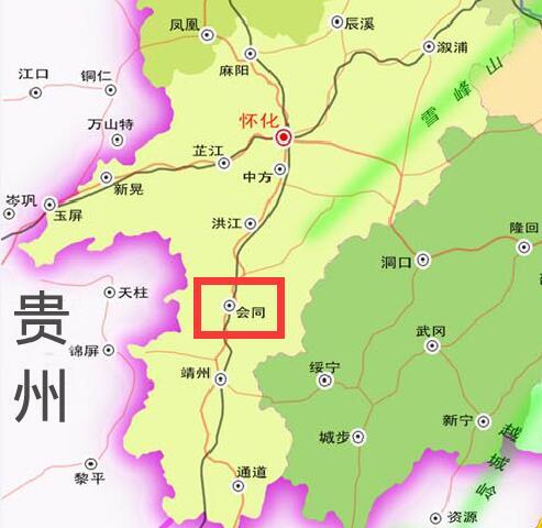 湖南一个县,有三个村在贵州省境内