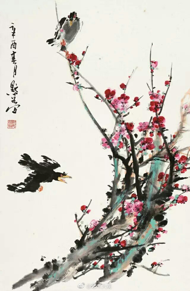 金默如国画小写意花鸟作品欣赏