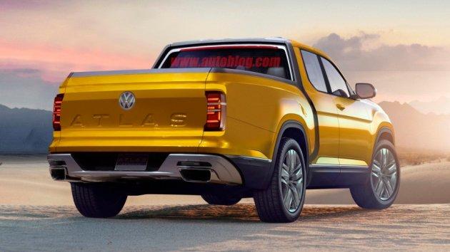 曝大众atlas tanoak皮卡假想图 粗犷设计-新浪汽车