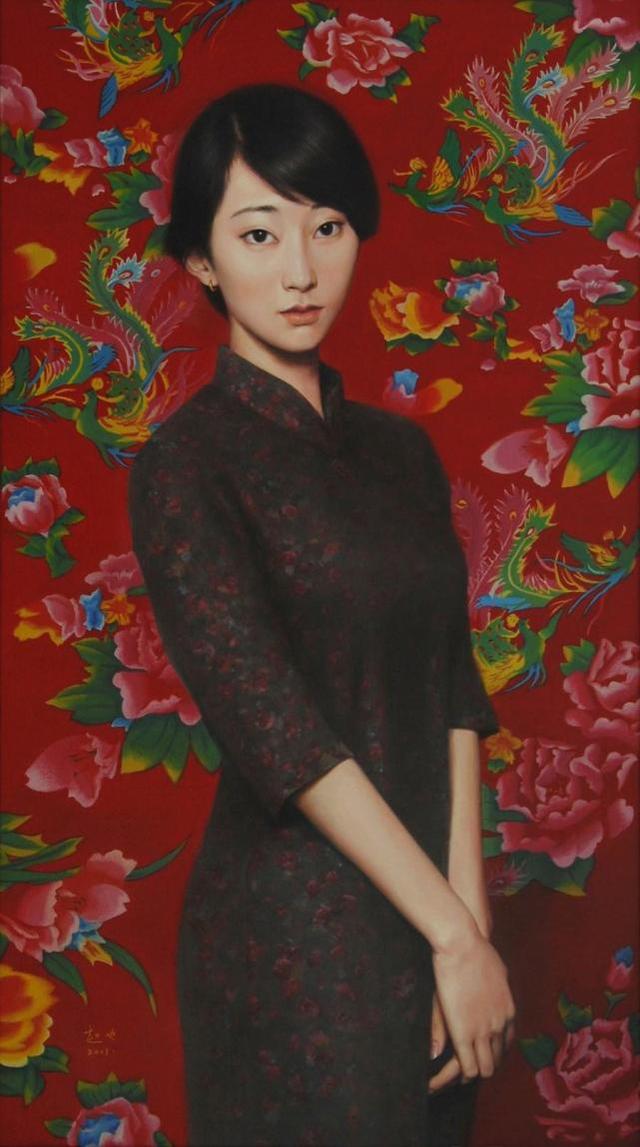 青年油画家赵也唯美写实人物油画欣赏