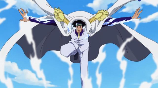 第三次:冰河时代(冻住白胡子的海啸)这里绝对是用了全力,要知道海啸是