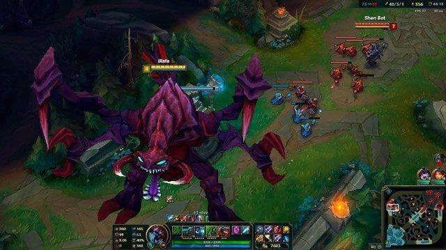 lol神装剑圣被6反甲大虫子吊打? 网友: 1个大招1394伤害怎么打!