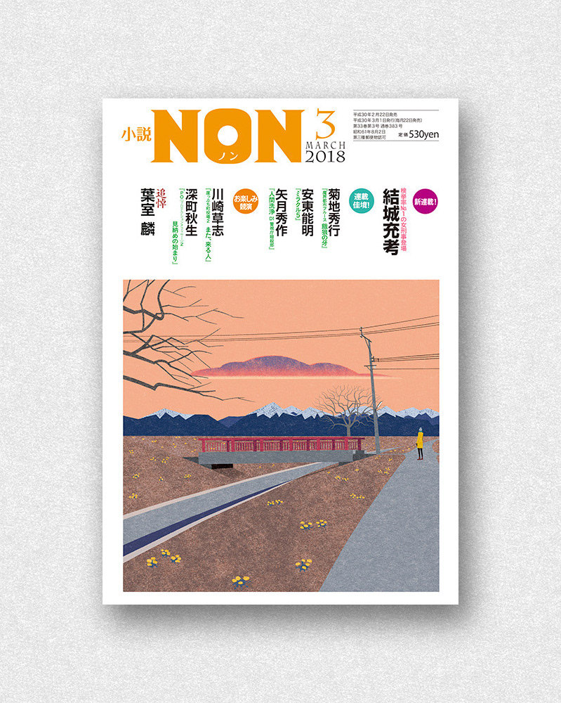 日本杂志《小说non》的封面插画全是出自设计师 ryo takemasa 之手|小