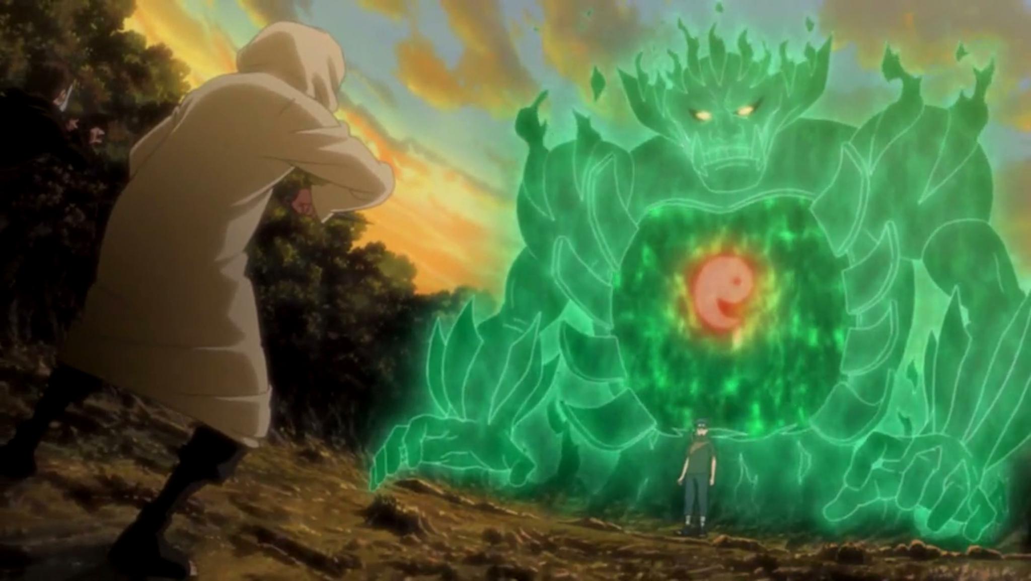 可以说是第一位给火影迷展示万花筒写轮眼特殊瞳力——须佐能乎的忍者