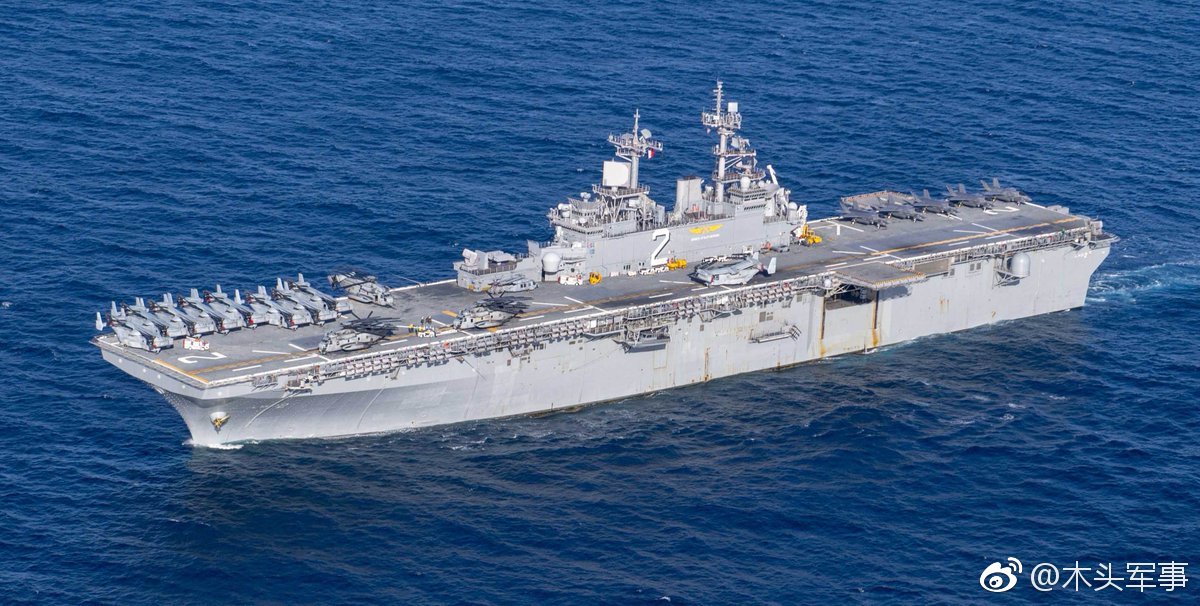 美国海军黄蜂级两栖攻击舰艾塞克斯号ussessexlhd2领衔的