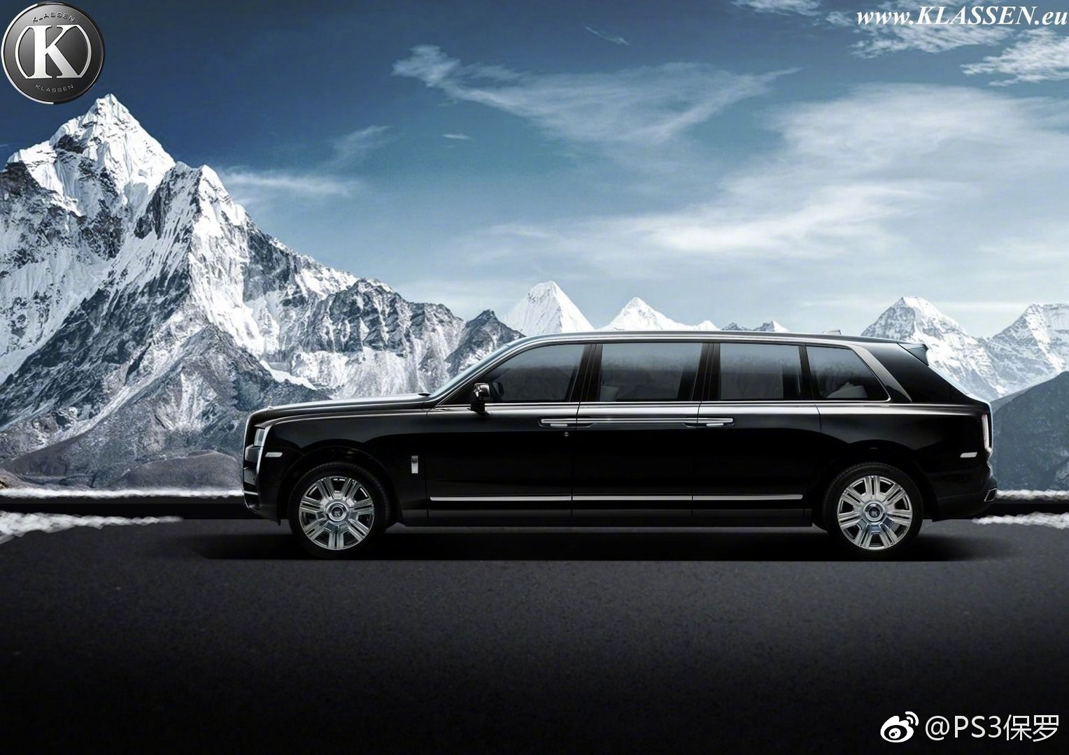 德国改厂推出劳斯莱斯库里南加长防弹车,车身加长1.1米,达到6.3米