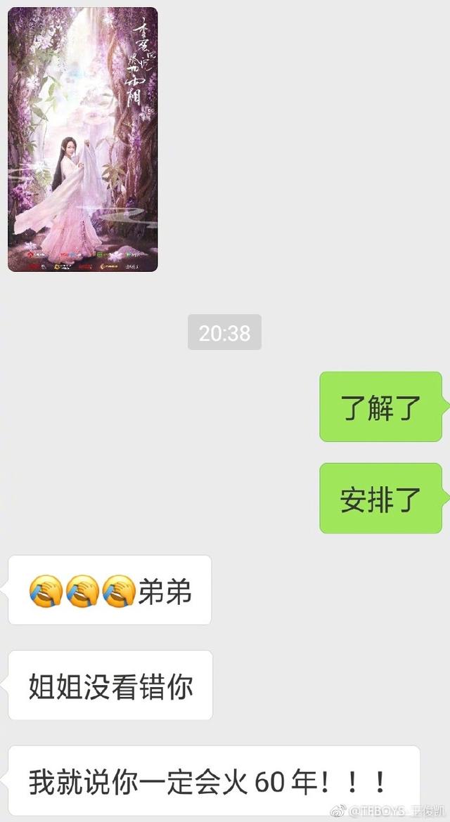 王俊凯曝杨紫的聊天记录,杨紫请求帮忙宣传新剧,王俊凯6字回应