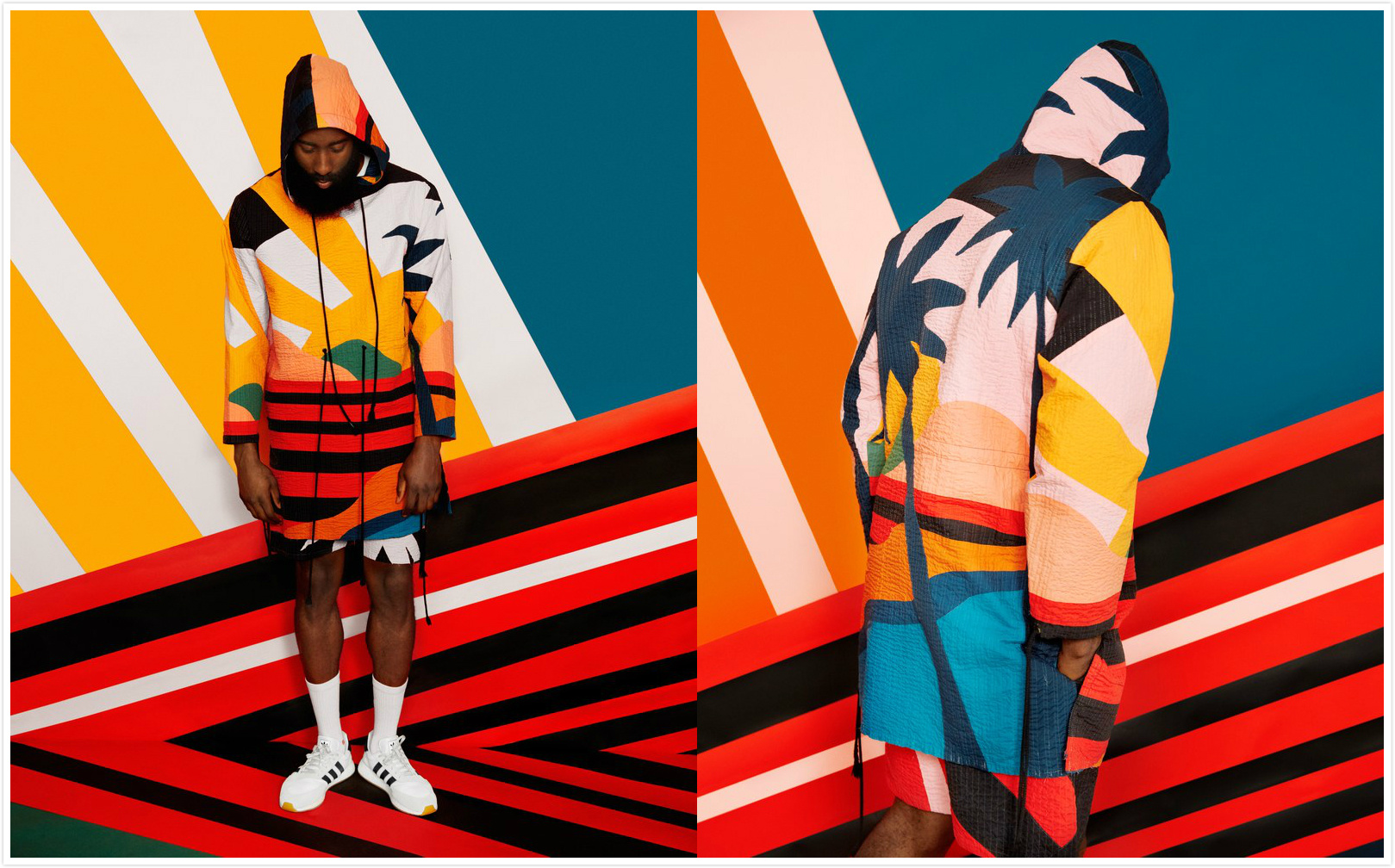 哈登为《gq》杂志拍摄的一组写真,今天是潮流登!