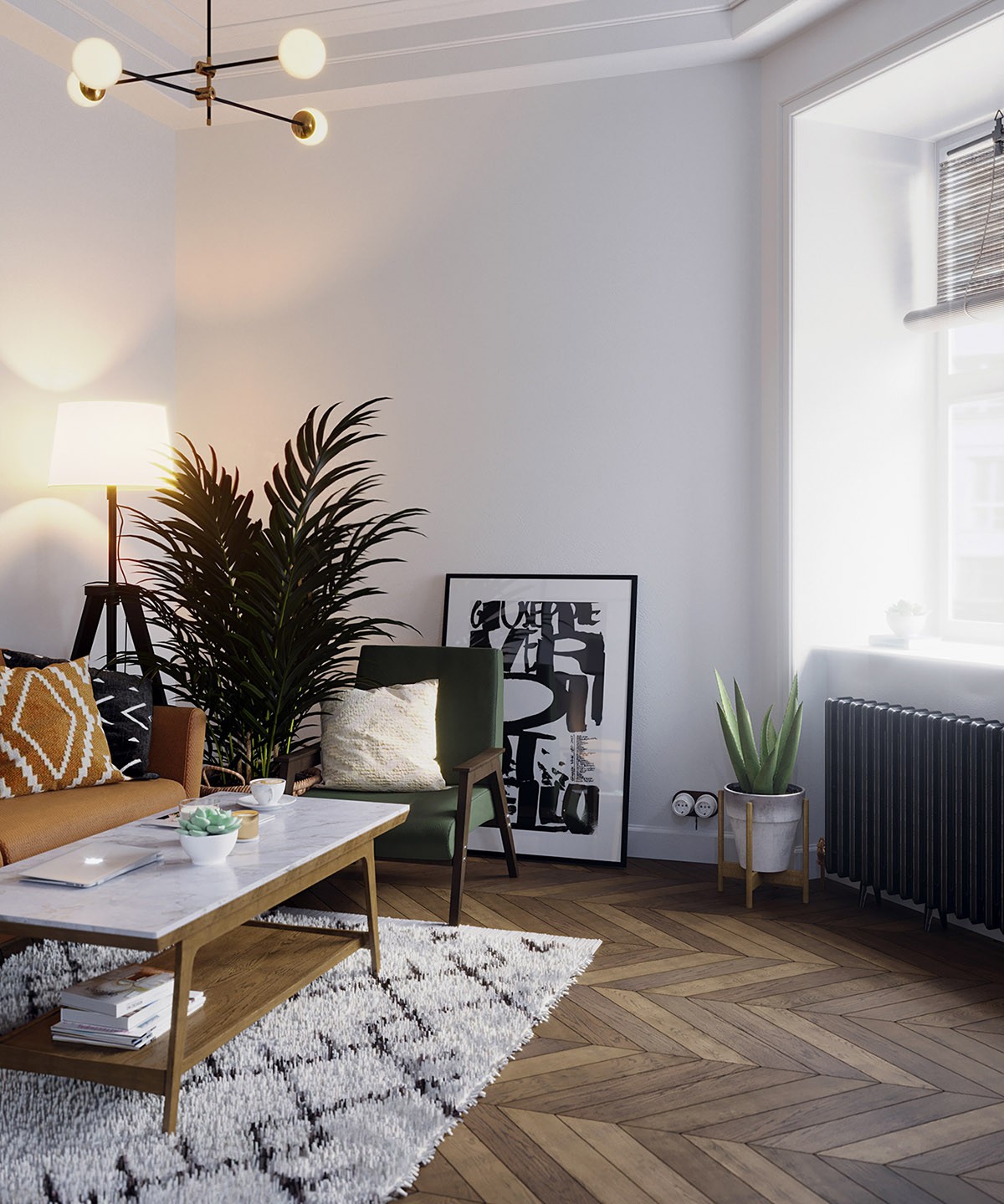 74㎡纳维亚风格家装设计,富于"人情味"的现代美学!