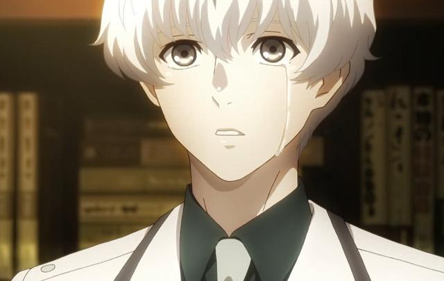 东京喰种继金木走后与董香的再次回望两人对视水煎泪目