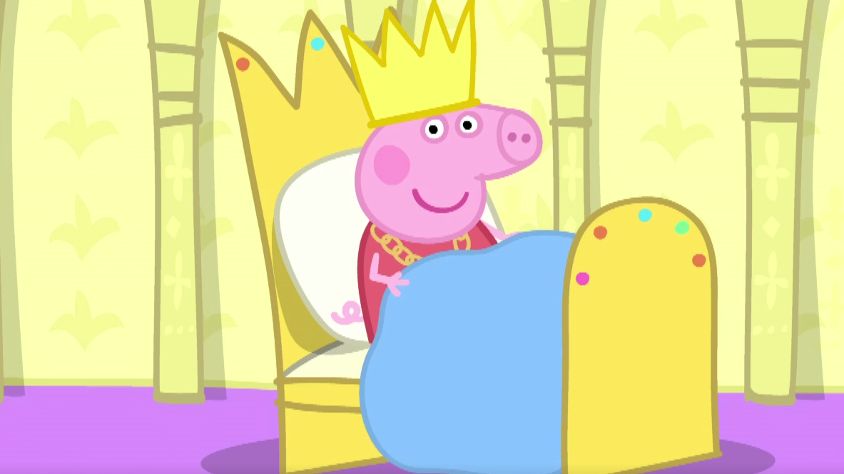 小猪佩奇做了一个梦她变成了一位美丽的小公主