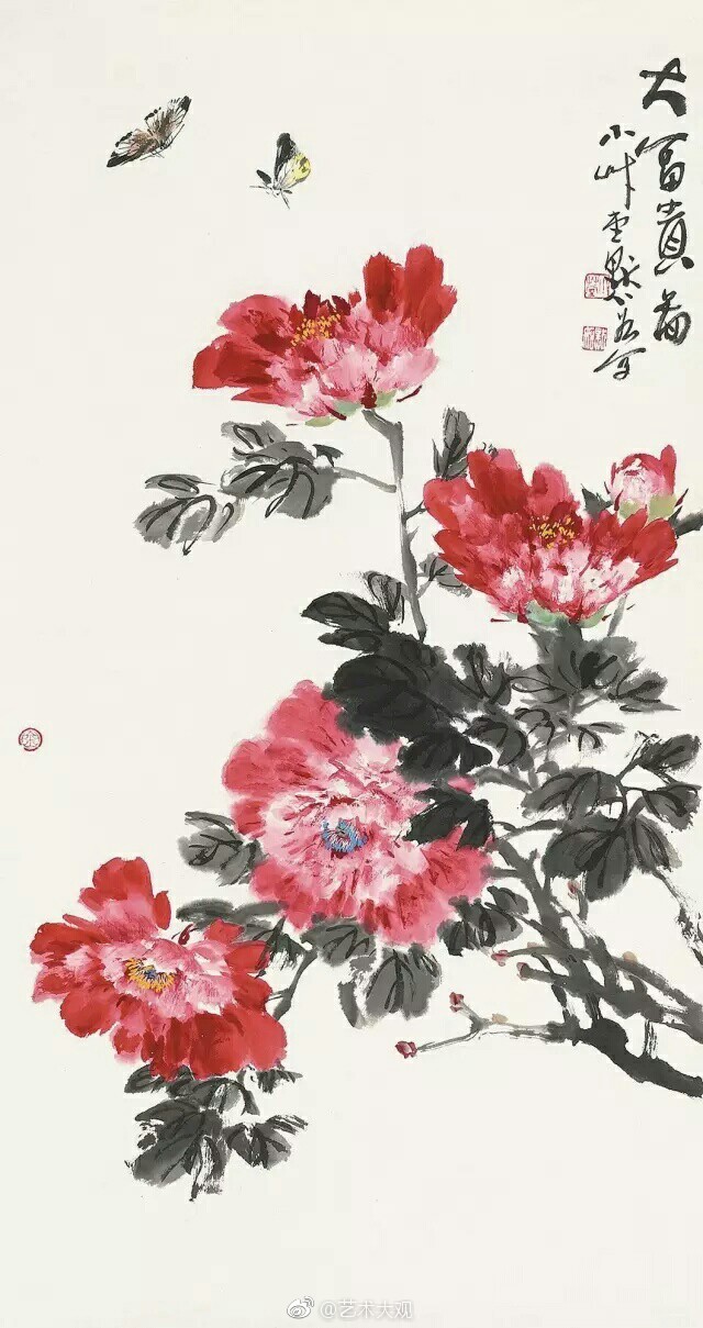 金默如国画小写意花鸟作品欣赏