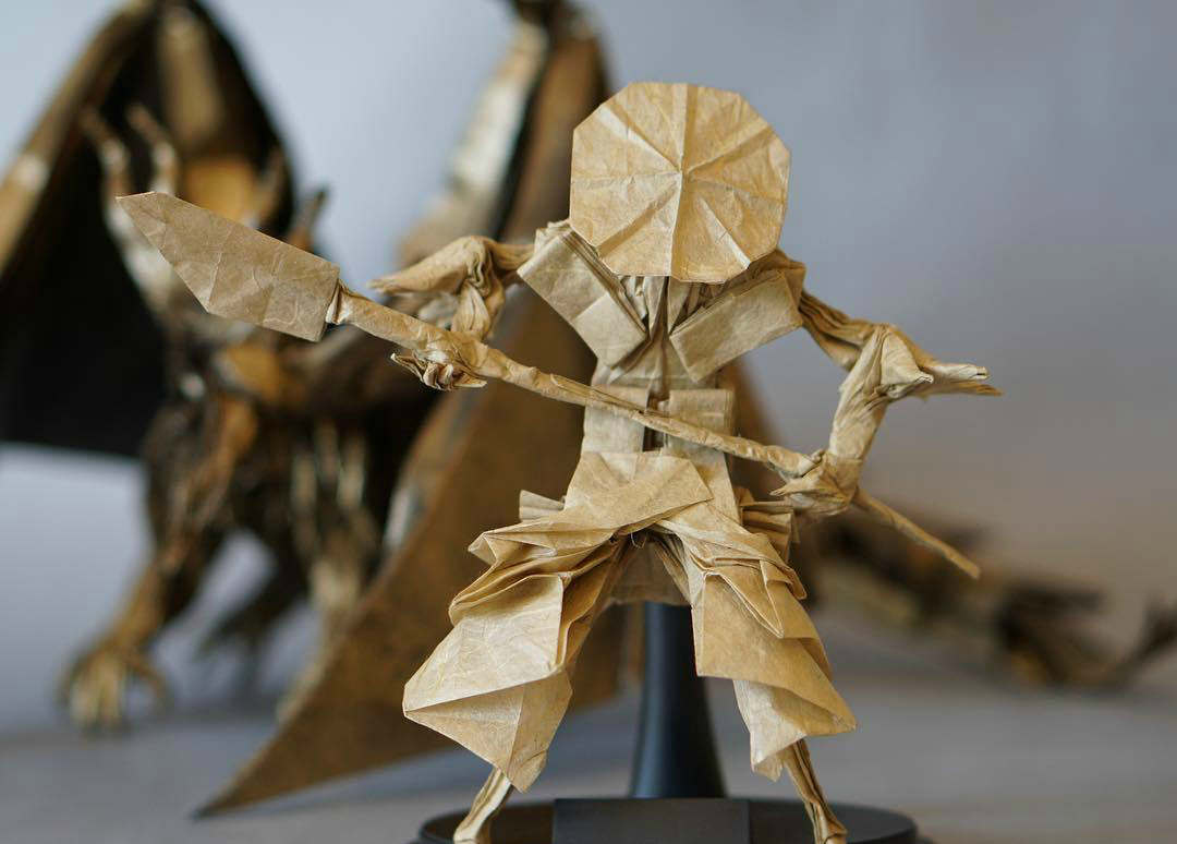 日本纸艺达人的折纸作品看起来就像手办的感觉一样超炫酷