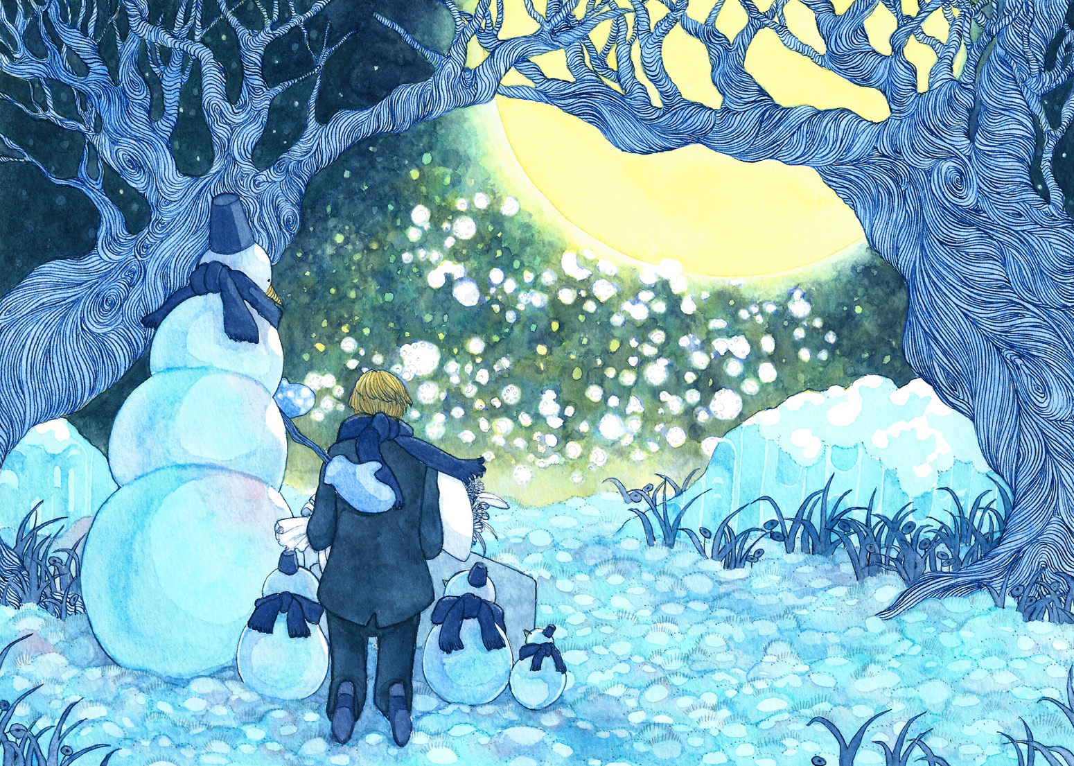 那时的雪下得刚刚好,我以为你会来和我看雪.‖ .casper