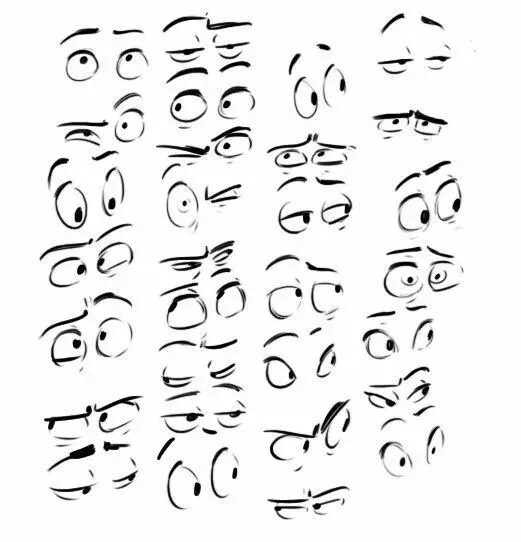 一组漫画人物表情素材,收干货了!