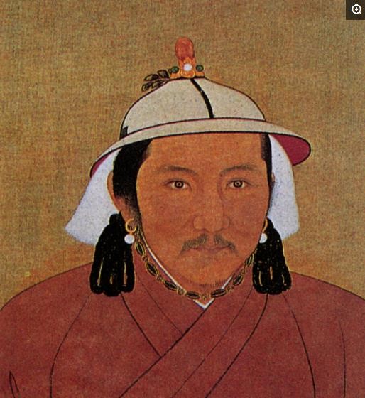 名字全称孛儿只斤忽必烈,蒙古族,拖 雷正妻唆鲁 禾帖 尼的第二子(总第
