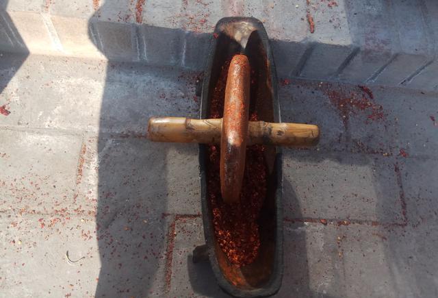 平遥农村人工捣的辣椒面就是香