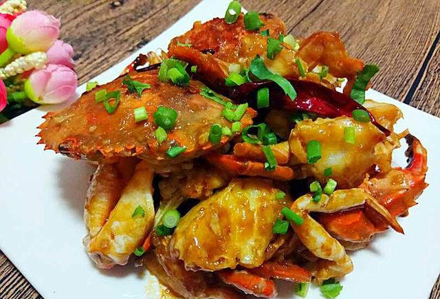 爆炒海蟹!超级好吃!