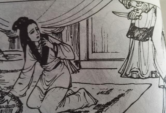 (21)吕后下令逮捕戚姬,剃光了头发,带上刑具,穿上囚服,罚她舂米.