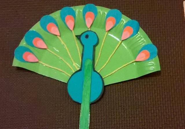 扇子这样做孩子一见就爱上!美丽的孔雀扇详细教程