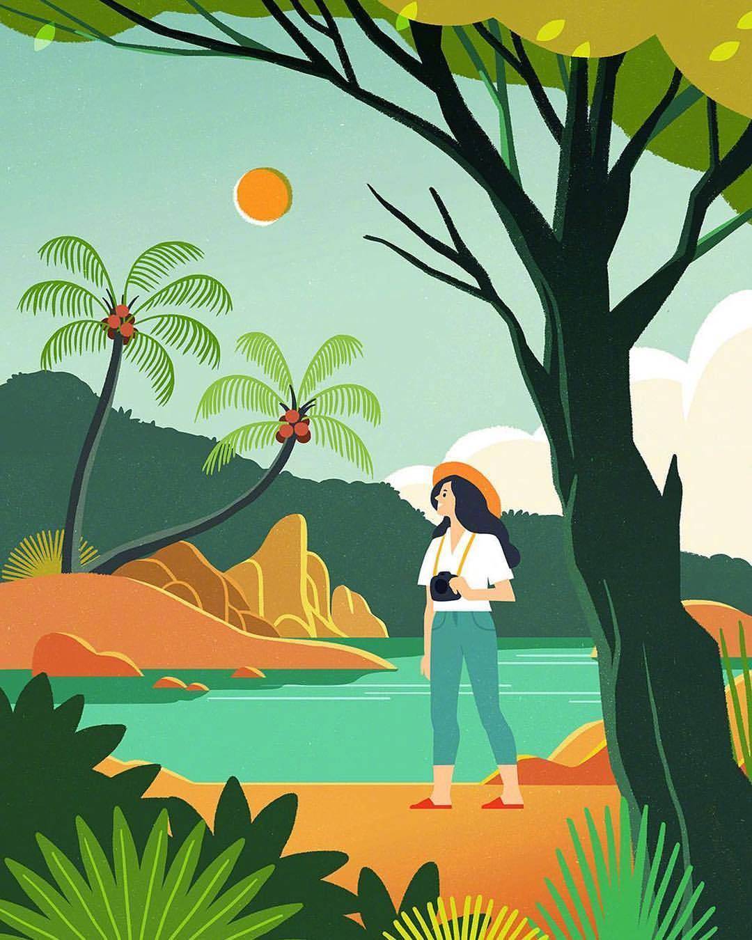 菲律宾插画师geraldinesy绘画作品