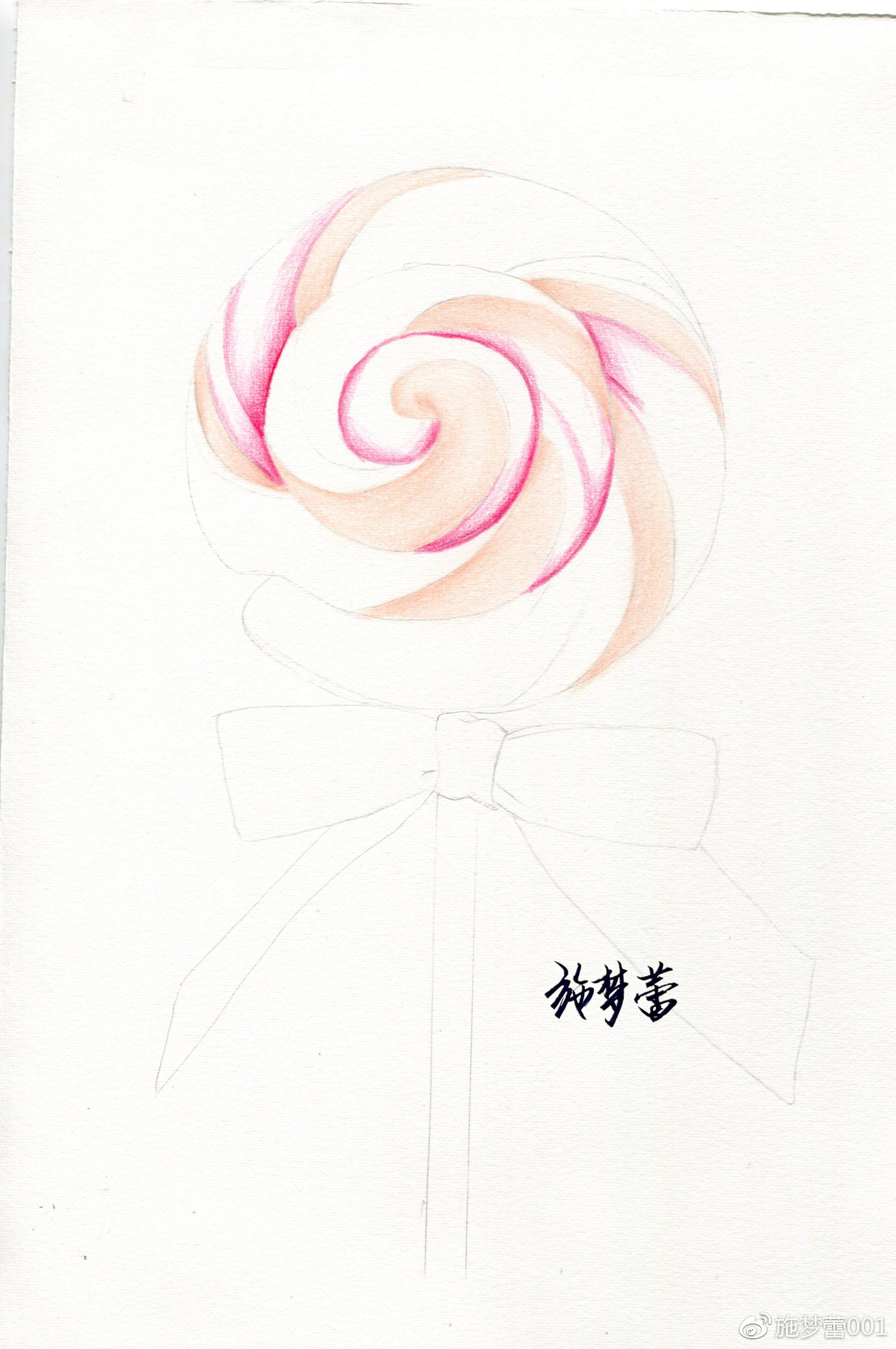 (干货)色铅笔绘质感——美食(棒棒糖)