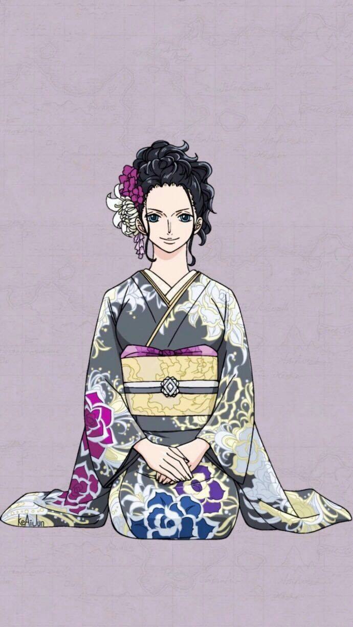 海贼王当草帽一伙穿和服亮相罗宾最端庄乔巴依旧萌你一脸血