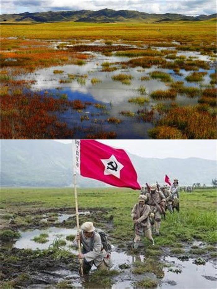 红军走过那片草地还记得吗? 在四川省阿坝州北部, 沼泽特别多