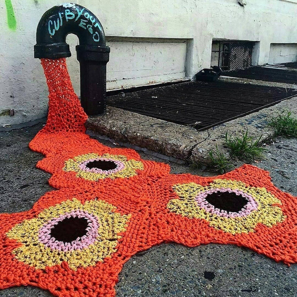 神奇的街头毛线编织艺术 | 艺术家 london kaye