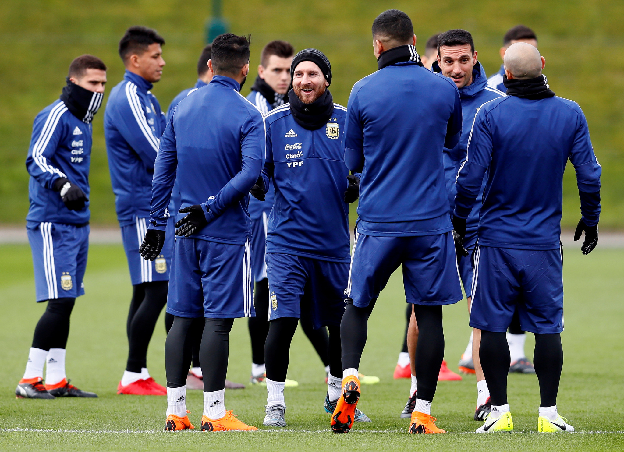 [高清大图]2018年3月20日,阿根廷队训练组图30p