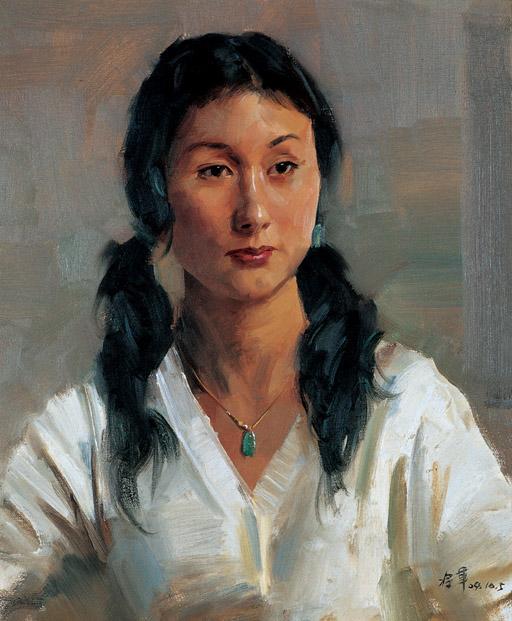 一组你没有见过的油画大师冷军的人物肖像画