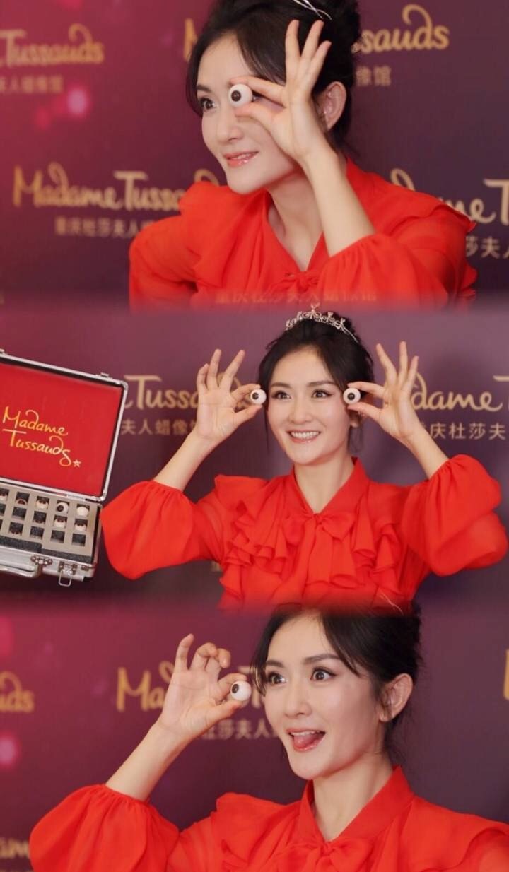 谢娜素颜现身蜡像馆引关注,网友感叹蜡像制作太复杂