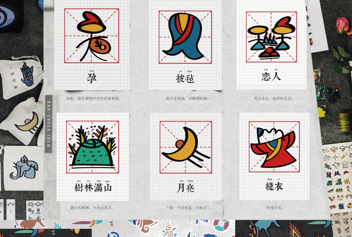 字体设计 |《东巴文与现代汉字对照》作者: , ,|东巴文与现代汉字对照|美少女|白马|字体设计|杨小艺_新浪新闻