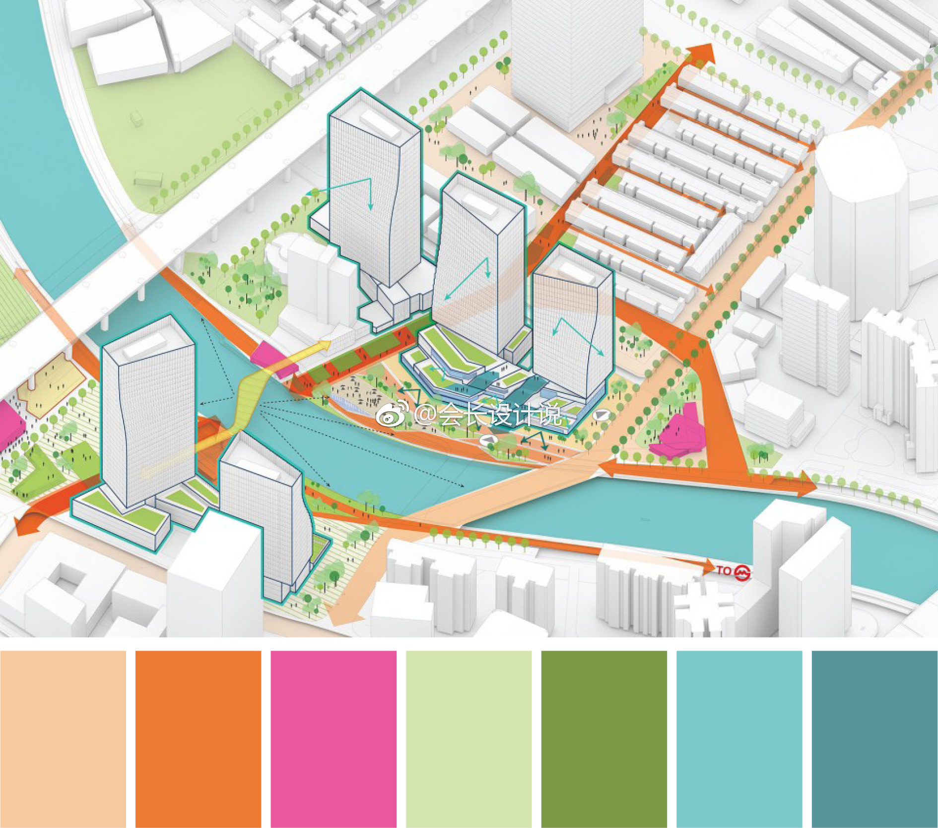 一组sasaki分析图配色色卡推荐
