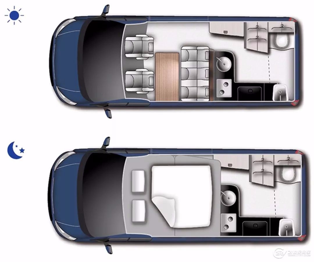 新全顺b型房车还能这么改装? 一进门就是卫生间!新车情报局