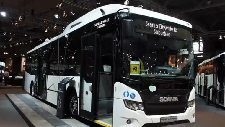欧系豪华公交车,斯堪尼亚citywidele登场,做工和设计比宇通好